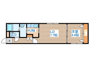 プリマベ－ラ二十四軒の物件間取画像